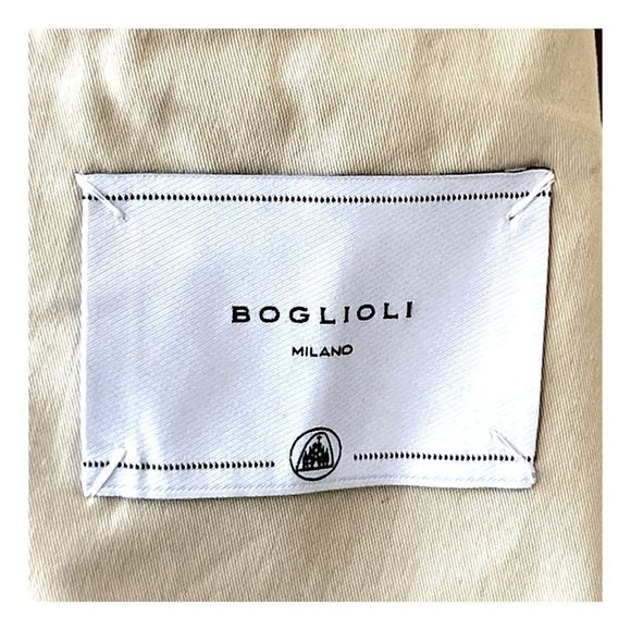 Boglioli Two-Button Deconstructed Sports Coat. Beige. XL - Picture 8 of 10